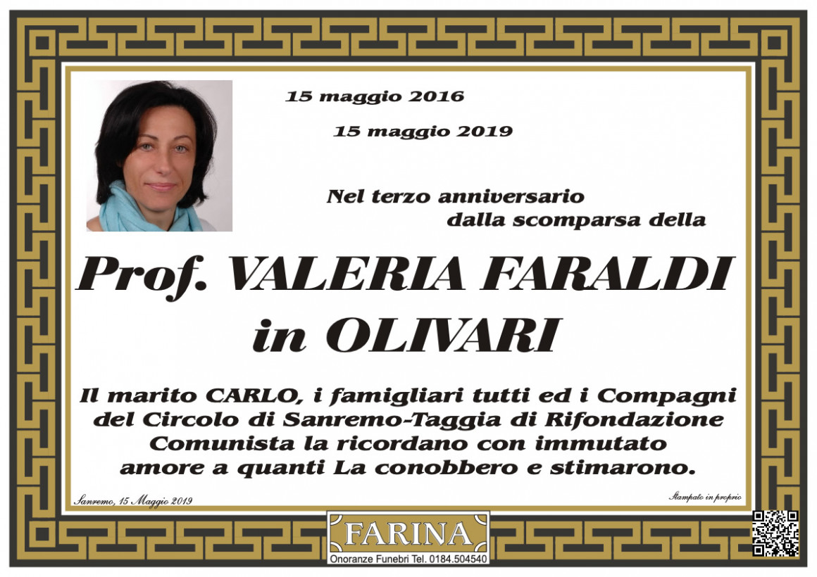 Prof. Valeria Faraldi