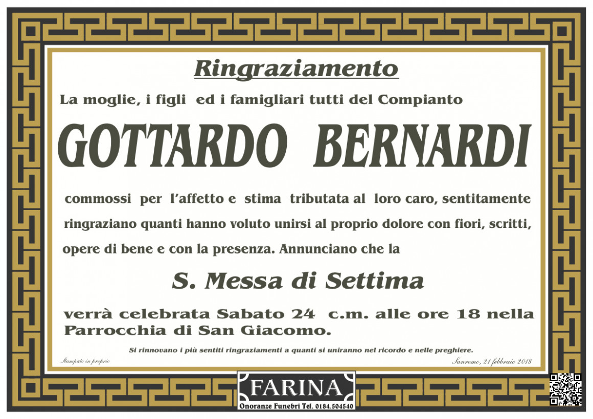 Gottardo Bernardi